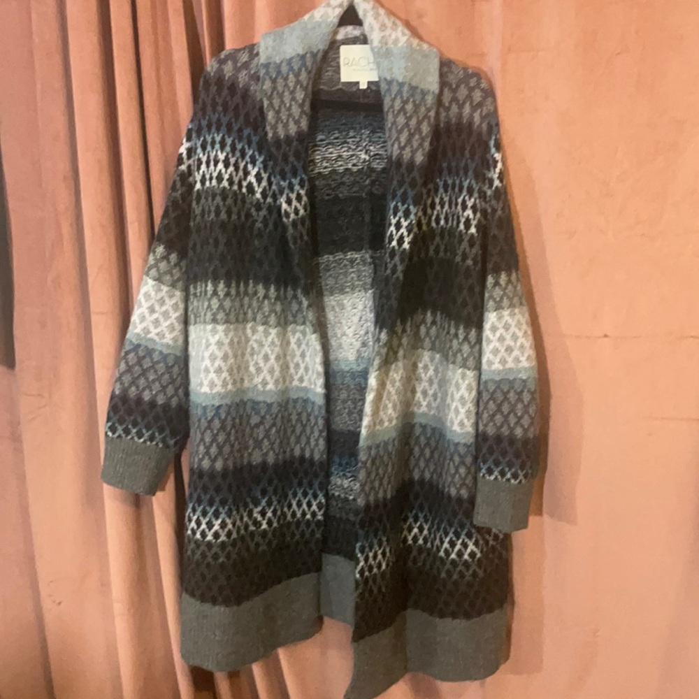 Rachel by Rachel Roy Ombré Diamond Cardigan. Size 2x/3x